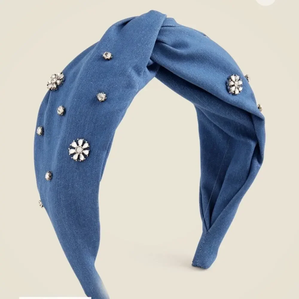 Crewcuts embellished chambray headband